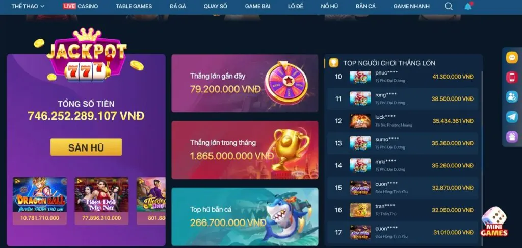 Các loại game bắn cá đa dạng tại Thiên Hạ Bet